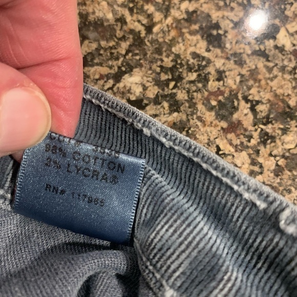 J Brand Blue/Grey corduroy skinny pants Size 27 - Picture 6 of 9